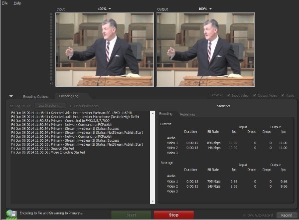 Adobe Flash Media Live Encoder - V&iacute;deo